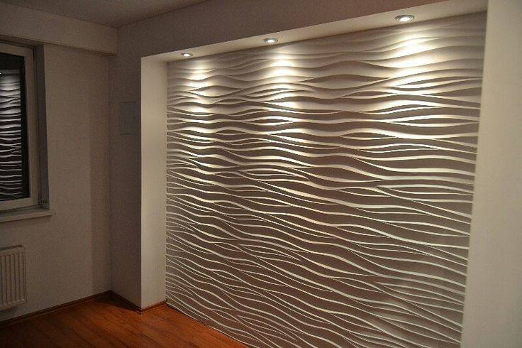 اجرای سنگ مصنوعی طرح موج توسط فروشگاه کارن دکور رشت