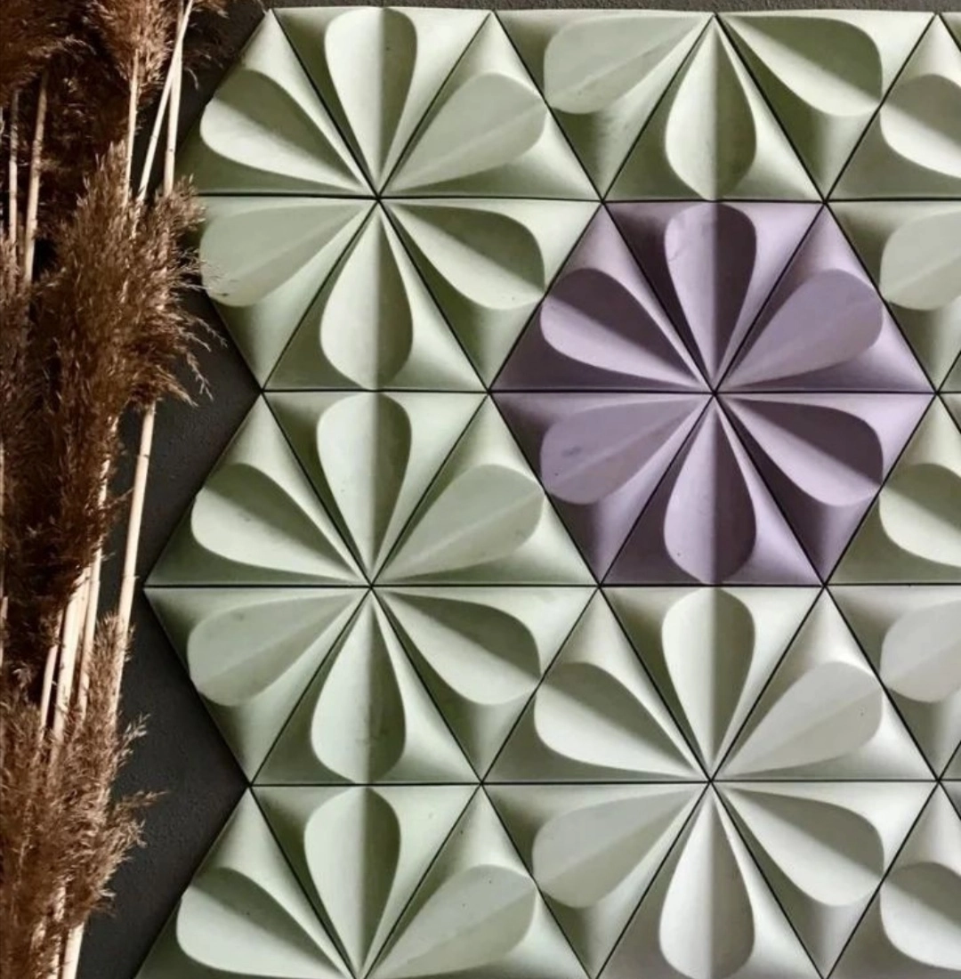 سنگ مصنوعی طرح گل مثلثی